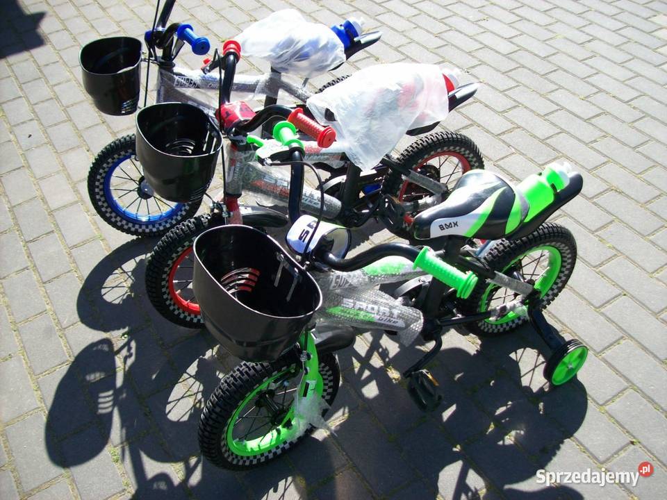 Rowerek 12 niebiesko zielony czerwony bmx Rowerki Głogowa