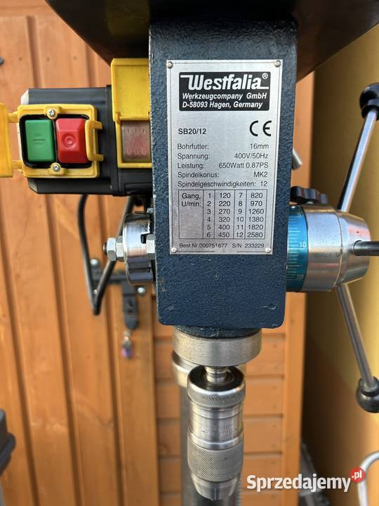 Wiertarka stołowa kolumnowa śląskie Gliwice