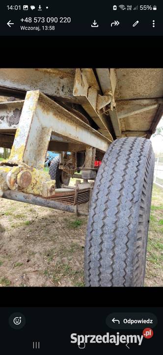 Przyczepa wywrotka D 55d 47D 732 transport Siedlce