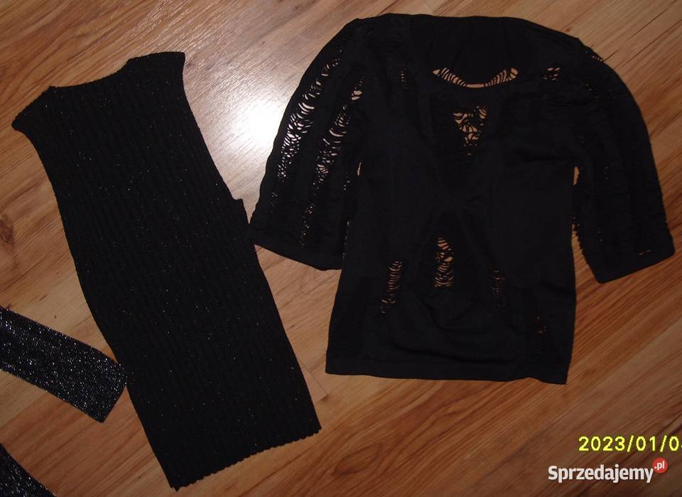 3 x Czarna Bluzeczka r XS S Moda i Styl Rawicz sprzedam