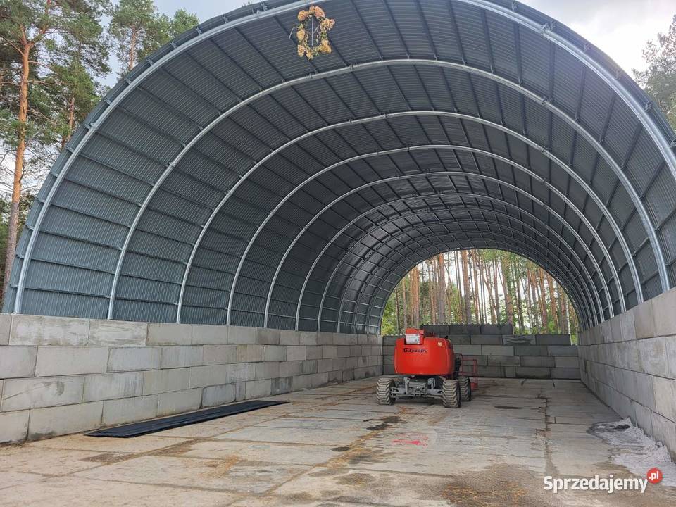Hala łukowa 12 x 25m wzmocniona teownikiem Lisków