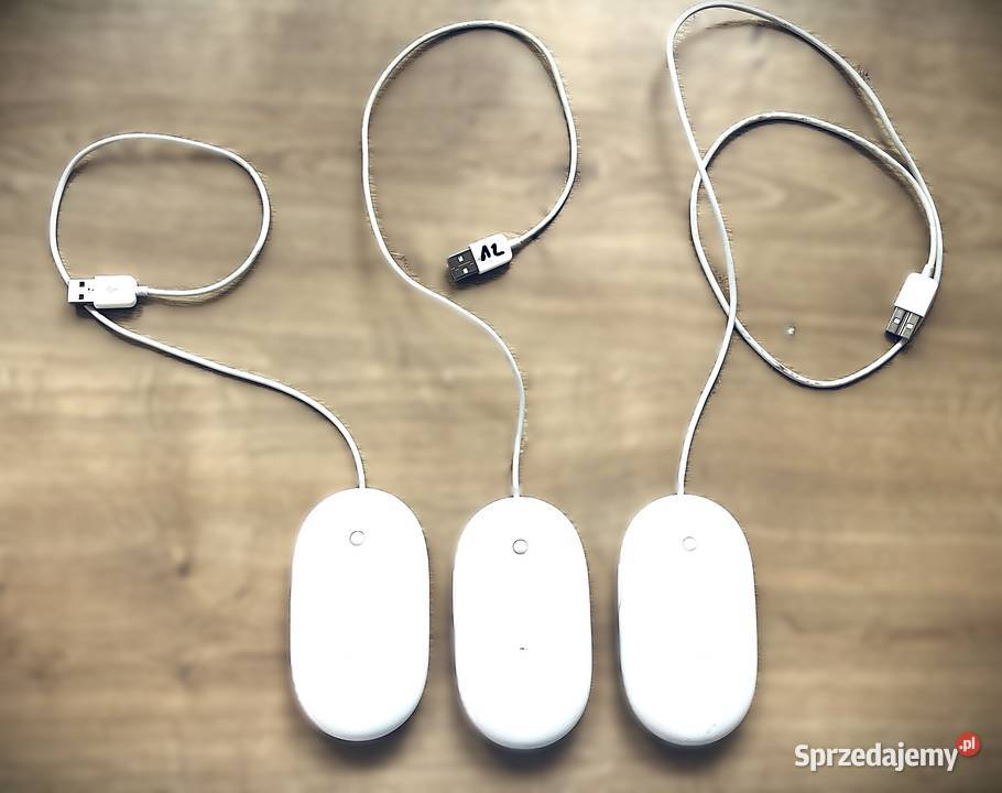 Myszki Apple Mighty Mouse A1152 USB Zestaw 3 mazowieckie Szydłowiec