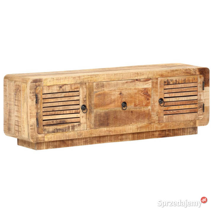 Szafka pod TV 120x30x40 surowe drewno mango Warszawa
