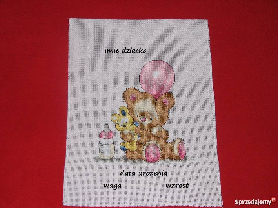 Metryczka haft krzyzykowy śląskie