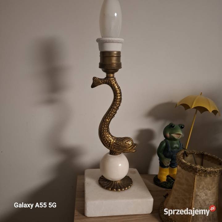 Mosiężna lampka nocna Lubin