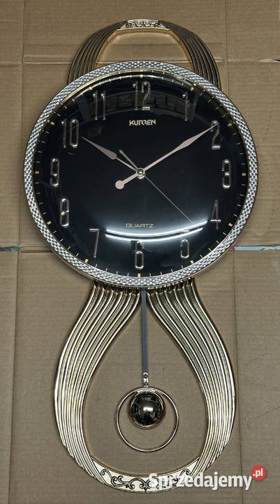 Zegar ścienny salonowy wahadłowy z diamentami Kraków