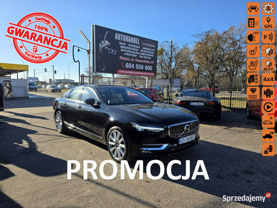 Volvo S90 20 T6 320 Inscription 4x4 Kamery 360 światła do jazdy dziennej pomorskie Słupsk sprzedam
