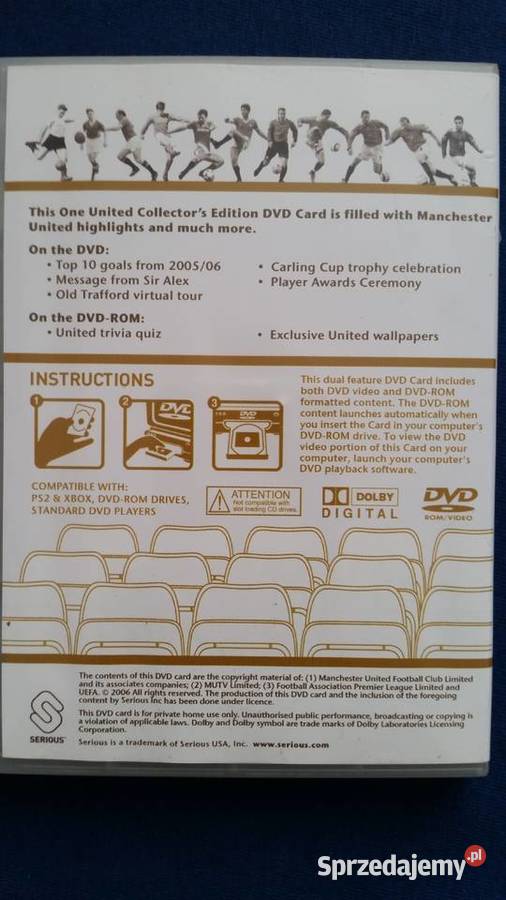 ONE UNITED Manchester United Card dvd rom Puławy
