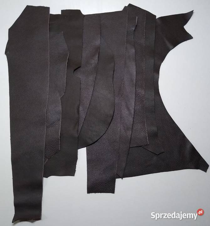 Skóra Licowa Włoska średnie i małe kawałki Gdańsk