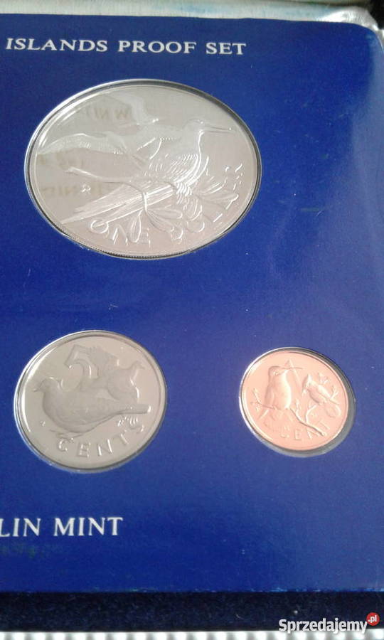 Zestaw z Wysp Dziewiczych 1975 r 1 cent do 1 Numizmatyka wielkopolskie Konin