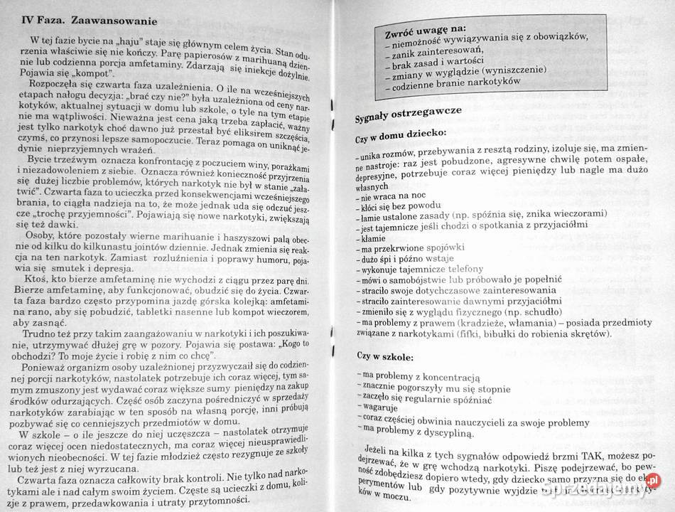 Narkotyki Na pewno nie moje dziecko Marzena lubelskie