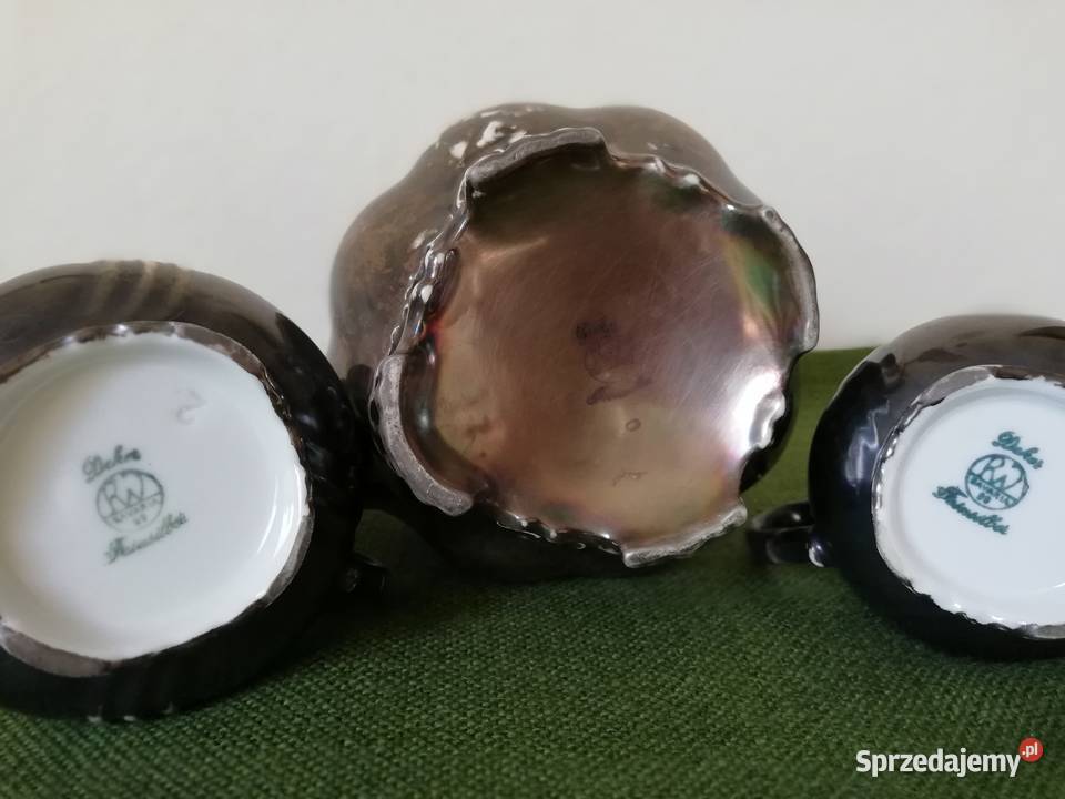Środek stołu garnitur sygnowana porcelana RW Gorlice