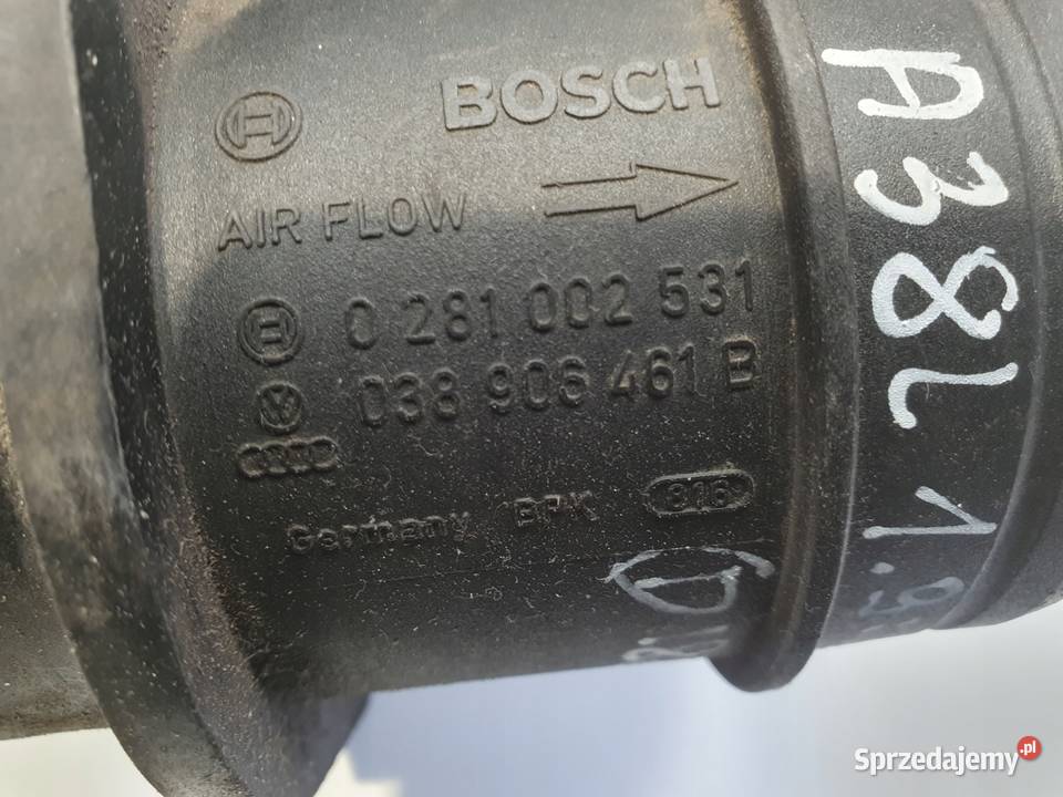 PRZEPŁYWOMIERZ Audi A3 8L 19 TDI POWIETRZA Rudka