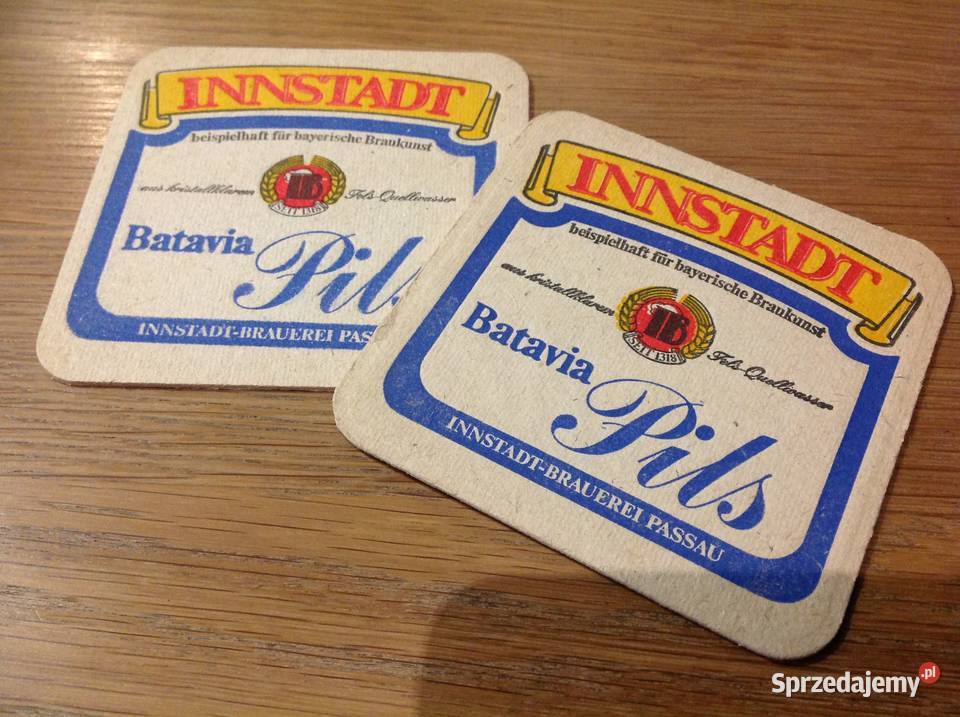 Stara Podkładka pod Piwo INNSTADT Batavia Pils 2 Pozostałe lubuskie Nowa Sól