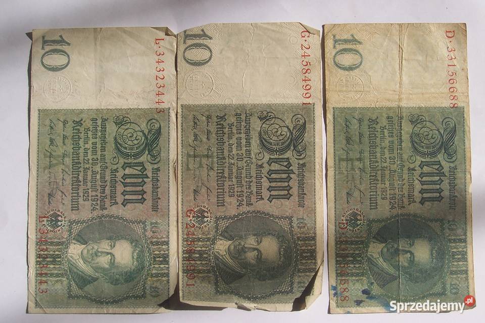 Stare banknoty polskie wg zestawienia Numizmatyka Kraków