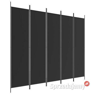 vidaXL Parawan 5panelowy czarny 250x200 Warszawa