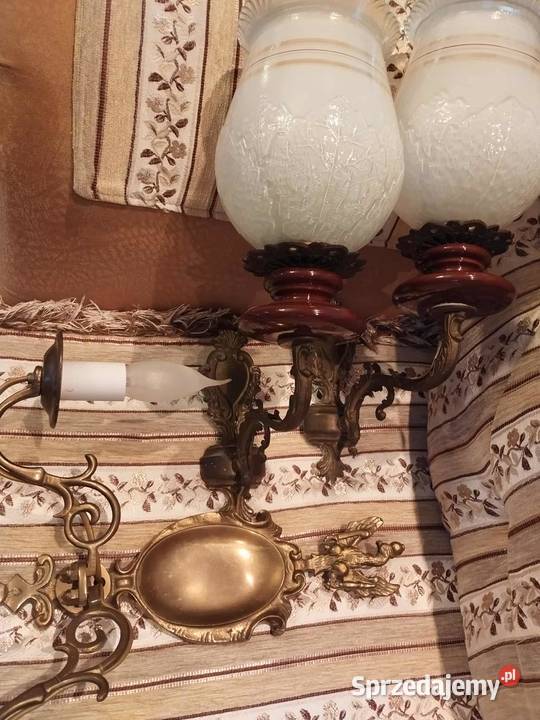 stare mosiężne kinkiety kinkiet wyprzedaż Gorzów Wielkopolski