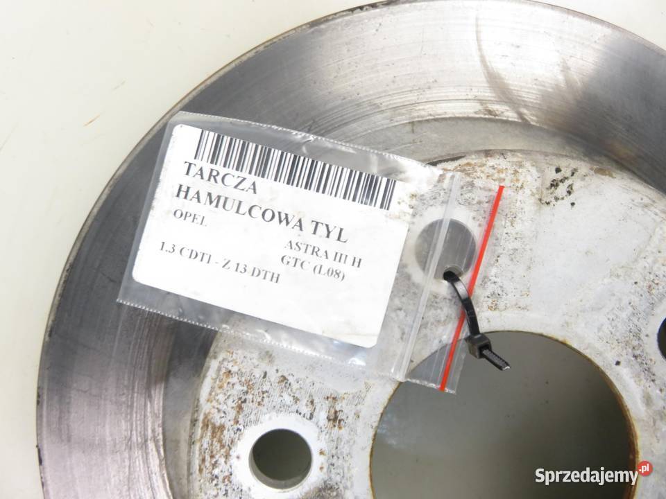 TARCZE HAMULCOWE TYŁ OPEL ASTRA III H GTC 13 osobowe