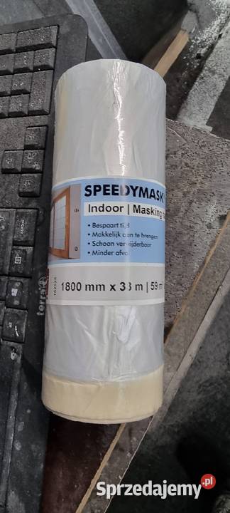 Folia malarska Speedy Mask gruba z taśmą 180 x