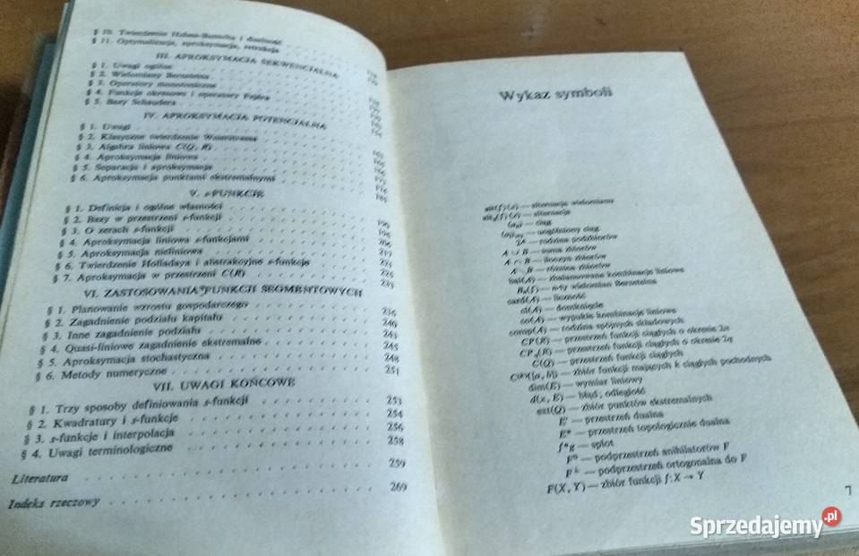 Podstawy teorii aproksymacji i s funkcje Antoni matematyka Podręczniki Gdańsk