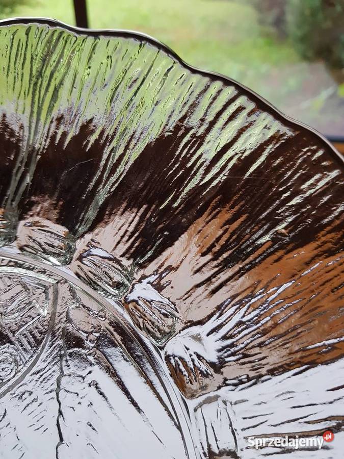 Patera Cora Zamek Będzin Ząbkowice szkło PRL Dąbrowa Górnicza