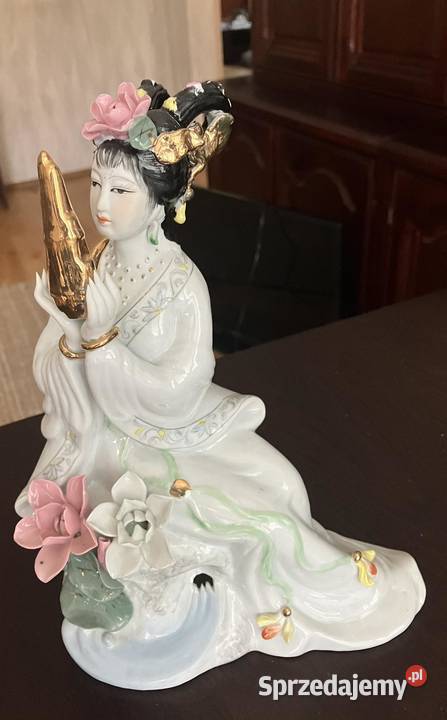 Figurka porcelanowa japonka piękna kolorystyka Bydgoszcz