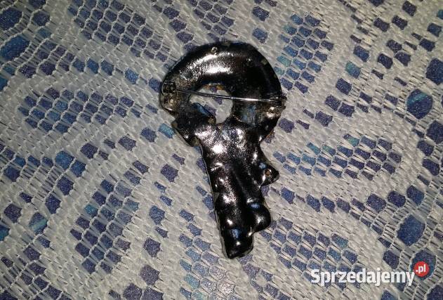 Stara angielska broszka światło księżyca Ochojno