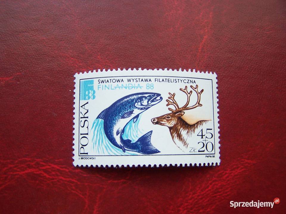 Polska 1988 MNH Mi 3148 Fauna Ryba Renifer