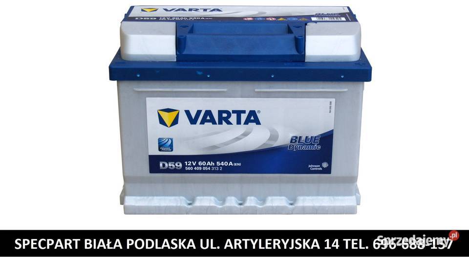 Akumulator VARTA Blue Dynamic D59 60Ah 540A EN Biała Podlaska