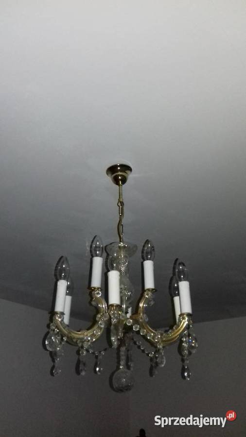 Żyrandol kryształowy 6 ramienny Lampy wiszące
