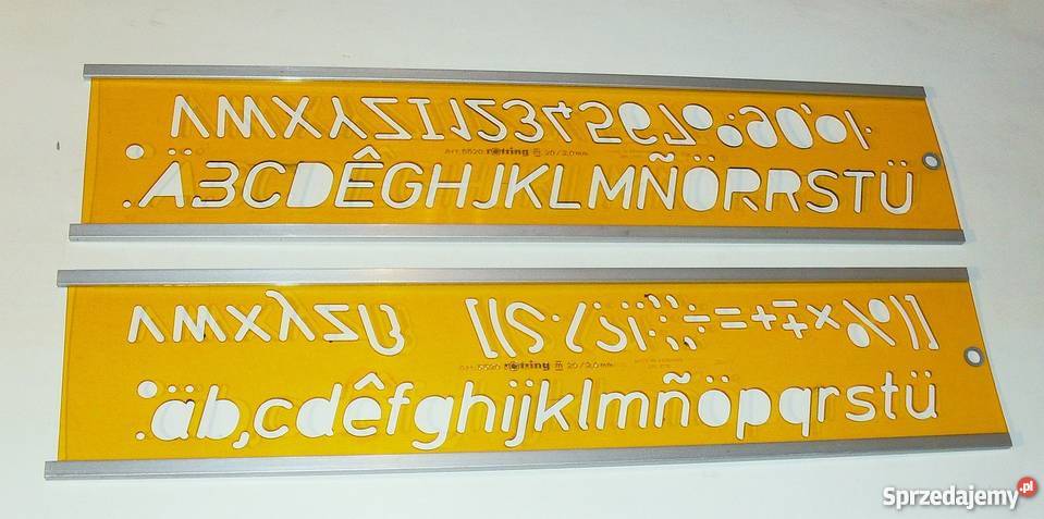 Szablony kreślarskie Rotring 25025 101 1414 202 Gliwice sprzedam
