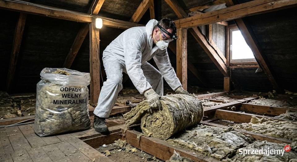 Usuwanie starej i zniszczonej wełny mineralnej dolnośląskie Wrocław