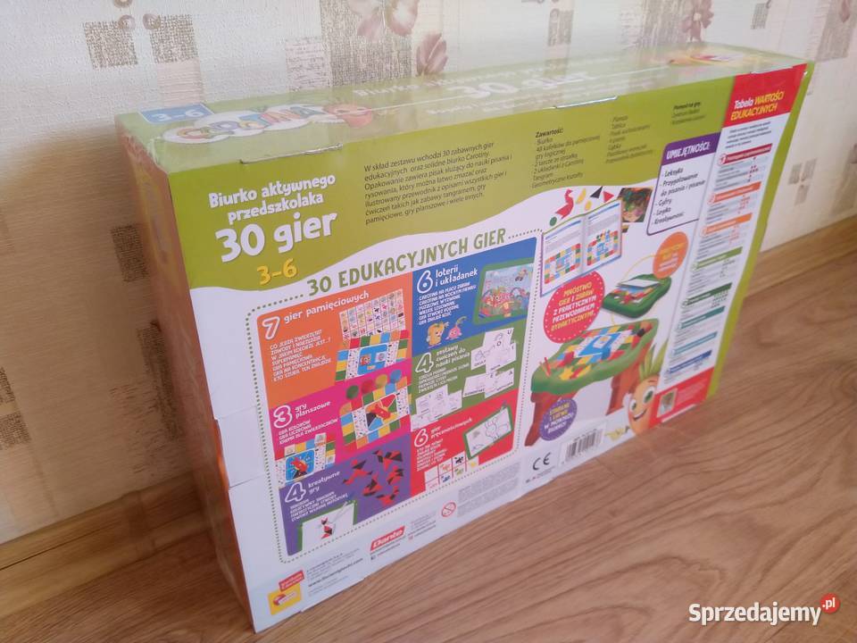 NAJTANIEJ Kreatywne Biurko Przedszkolaka z Grami Zabrze