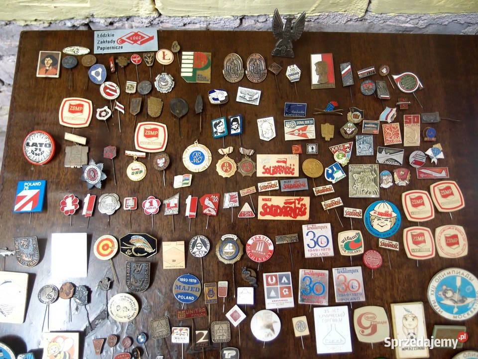 spinki przypinki odznaczenia i inne pamiątki z Łódź