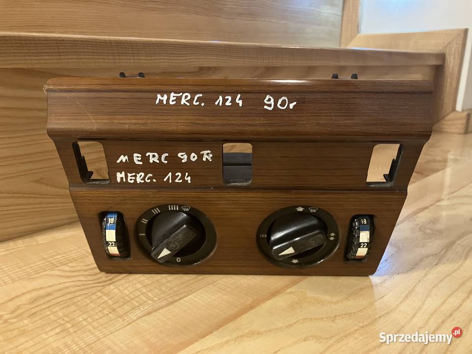 KONSOLA PANEL NAWIEWU MERCEDES 124 DREWNO mazowieckie Łochów sprzedam