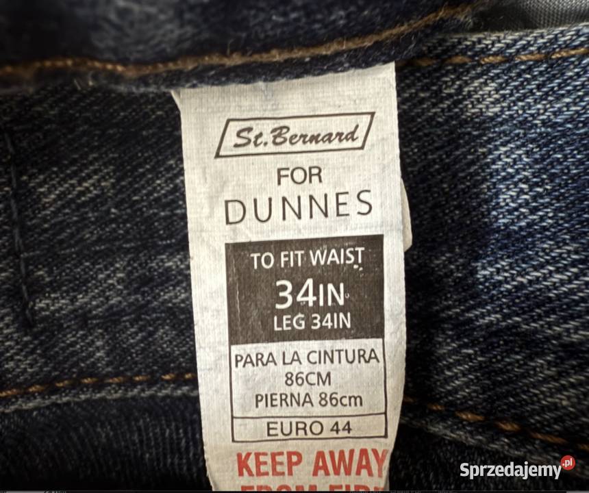 jeans W34 L34 pas 86 noga 86 Warszawa