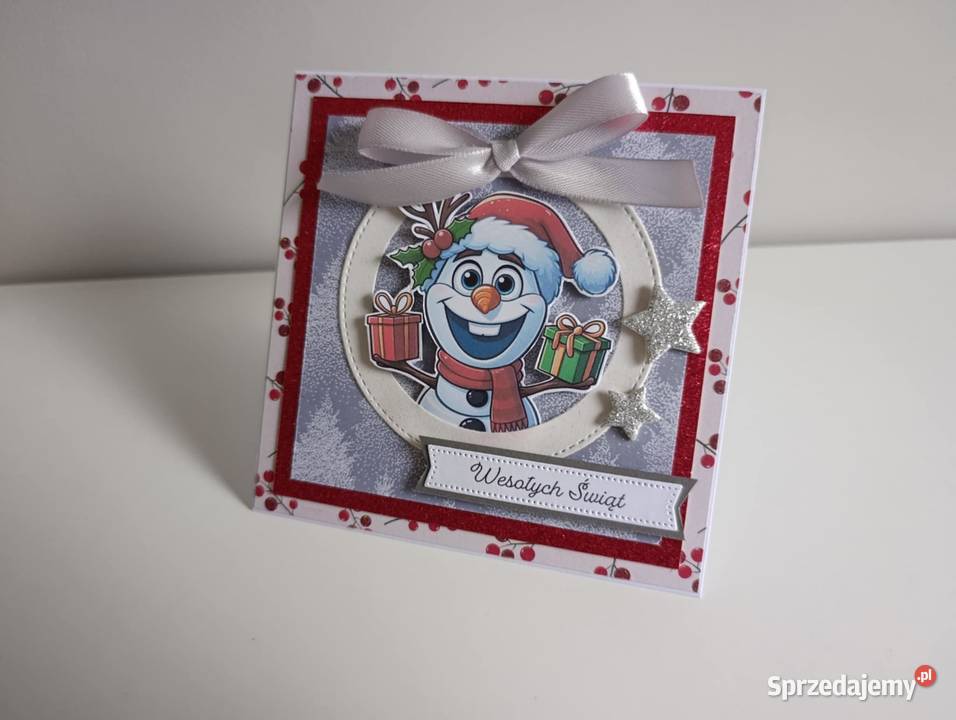 Kartka Świąteczna Boże narodzenie ręcznie Łódź