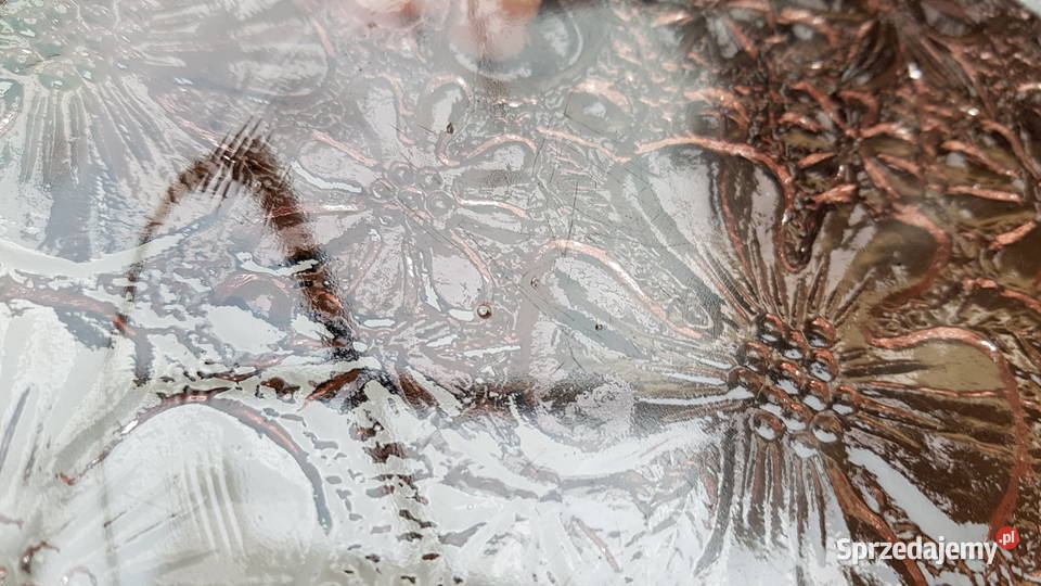 Talerzyk i talerz Anemony Ząbkowice kolorowe Porcelana i szkło Antyki, Sztuka, Kolekcje śląskie Dąbrowa Górnicza