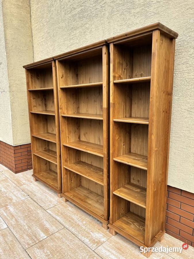 Regał drewniany półki ikea markor leksvik Sulbiny