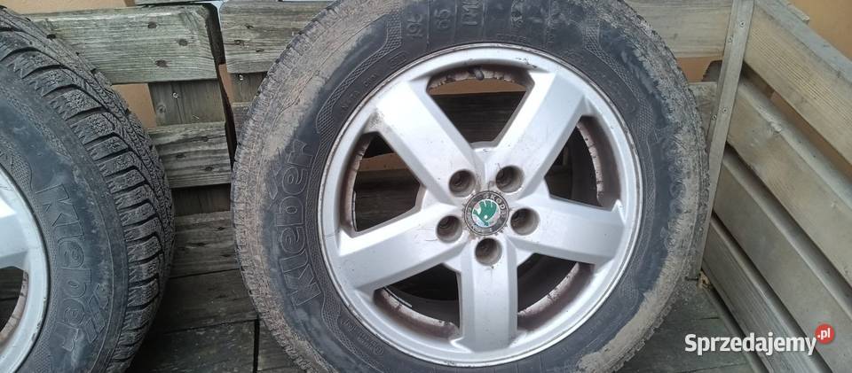 Koła aluminiowe z oponami zimowymi skoda Krzywiń