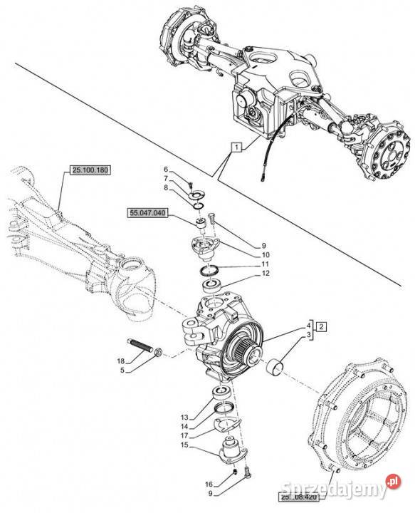 Holland T6070 Zwrotnica 84188868 wielkopolskie Jastrzębniki