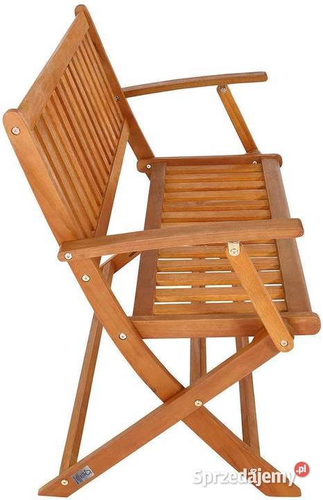 Ławka ogrodowa drewno eukaliptusowe 120 meble Zamość