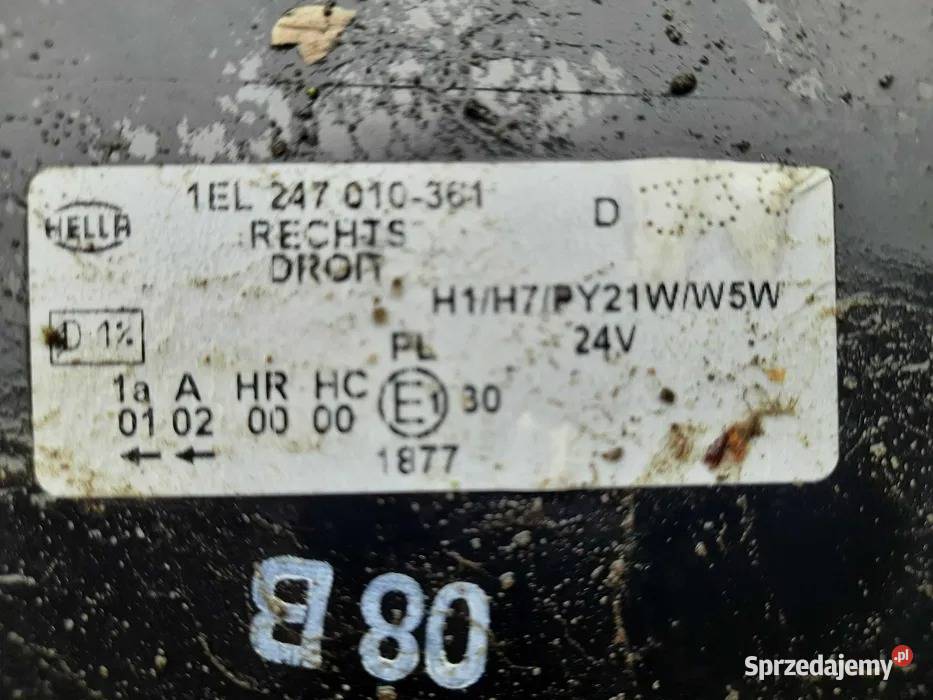 Reflektor VW Amarok Hella Prawy Żodyń