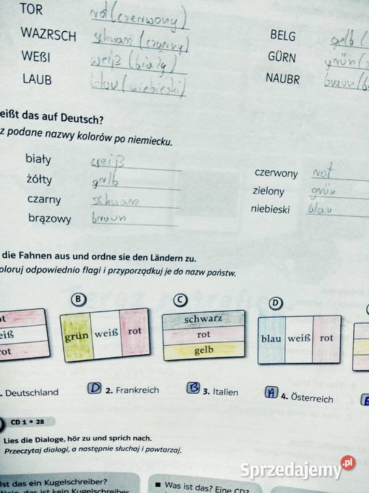 Magnet 1 ćwiczenia niemiecki z płytą kursy Antykwariat Warszawa sprzedam