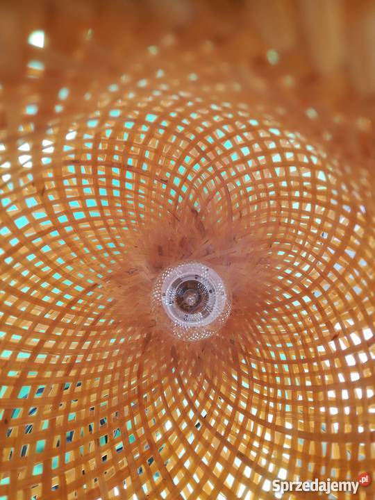 ŚLICZNA lampa wiklinowa