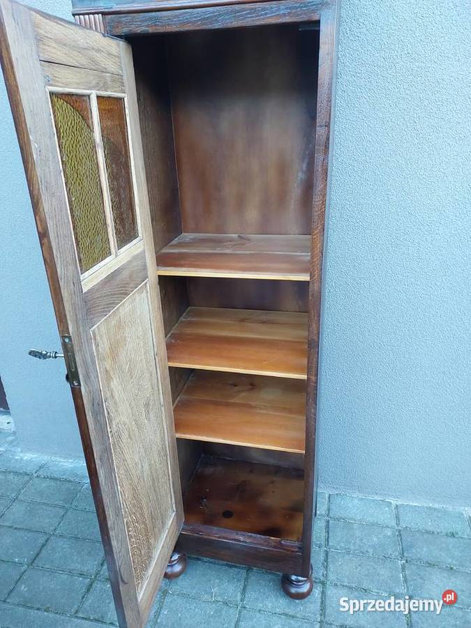 Stary słupek szafka biblioteka bieliźniarka dąb Tczew