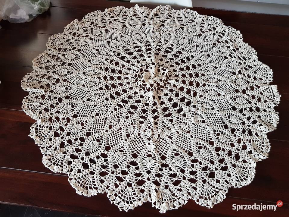 Serwera robiona szydełkiem śr 120 Białystok