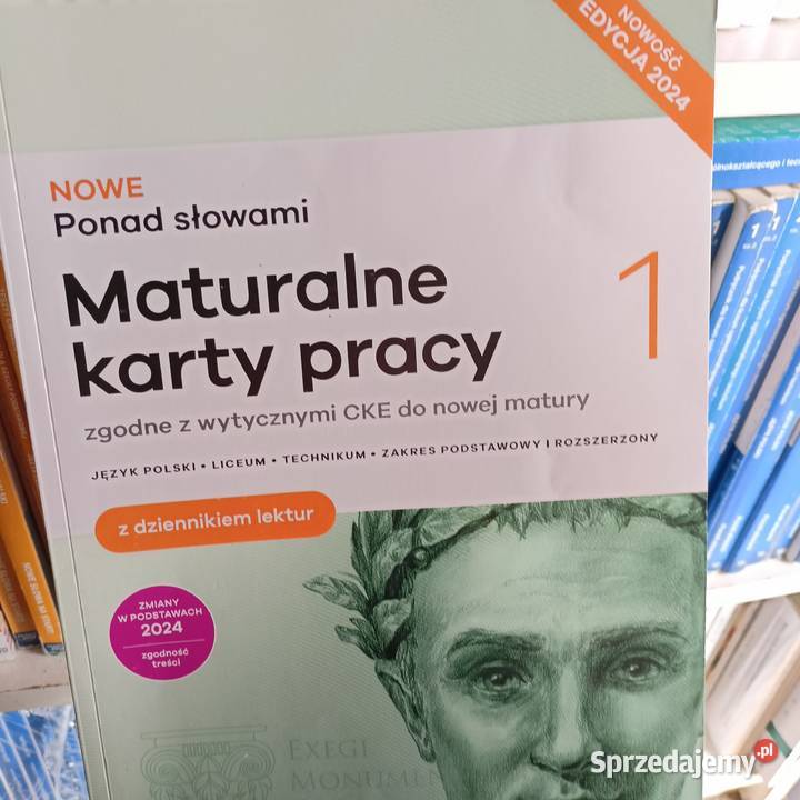 Ponad słowami 1 maturalne karty pracy księgarnia Warszawa sprzedam