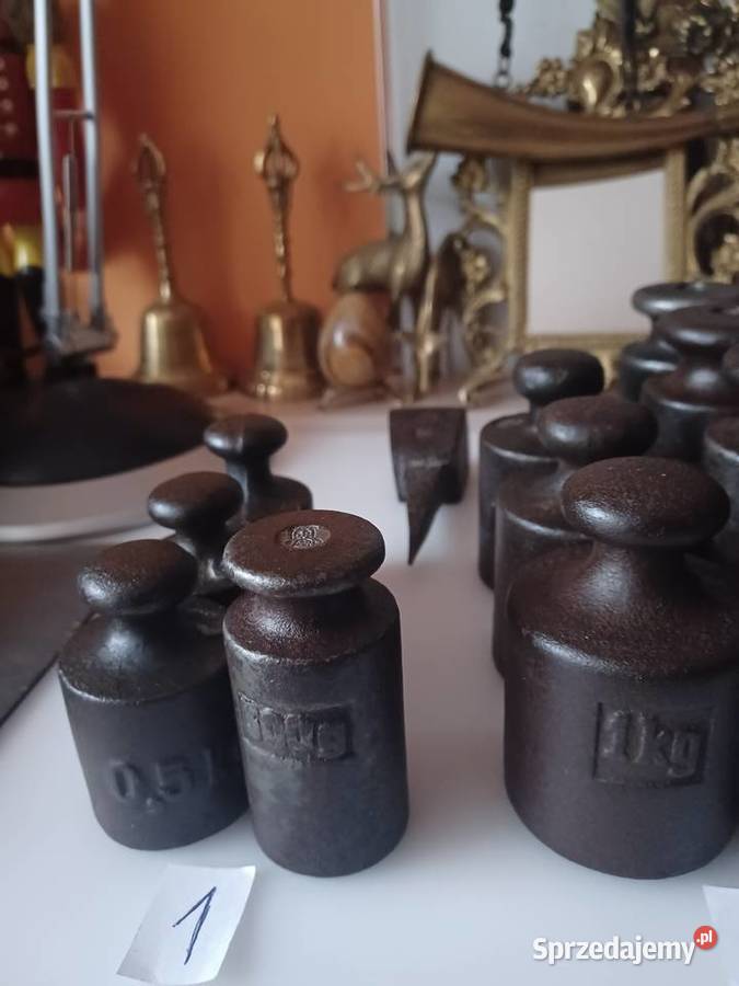 Stare metalowe odważniki Poznań sprzedam