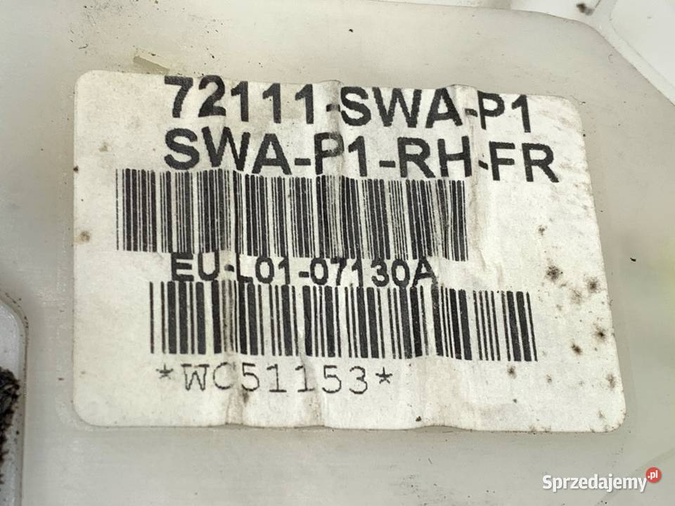 ZAMEK DRZWI PRAWY PRZÓD HONDA CRV III SUV podkarpackie